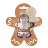 Wooden Cookie Cutter and Embosser Kit - SCRAPCOOKING - Ginger Shape (gingerbread Man)