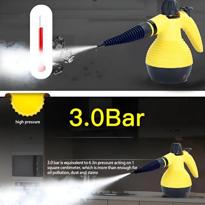 COSYHOMES Portable high temperature steam cleaner, portable for deep cleaning kitchen and car
