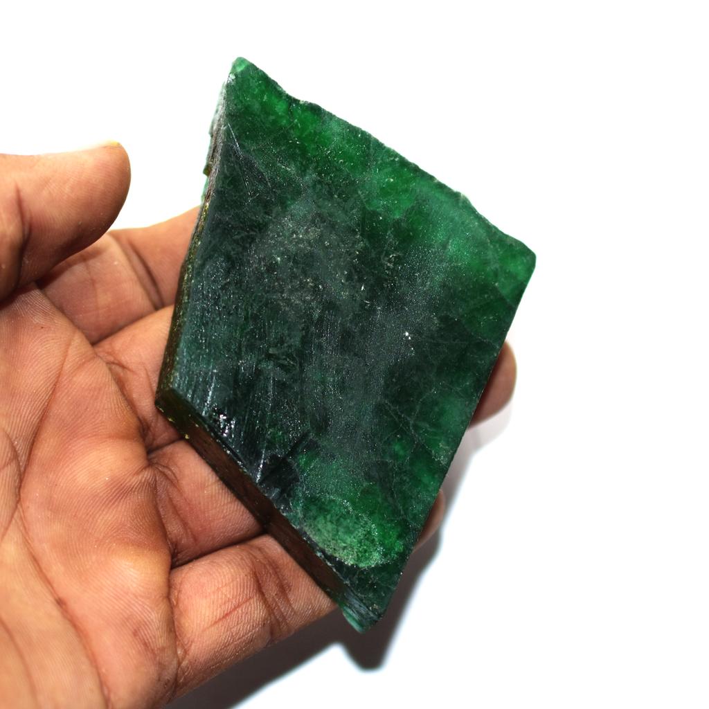 Colombian Natural Green Emerald Uncut Rough 601.5 Ct CERTIFIED Loose Gemstone