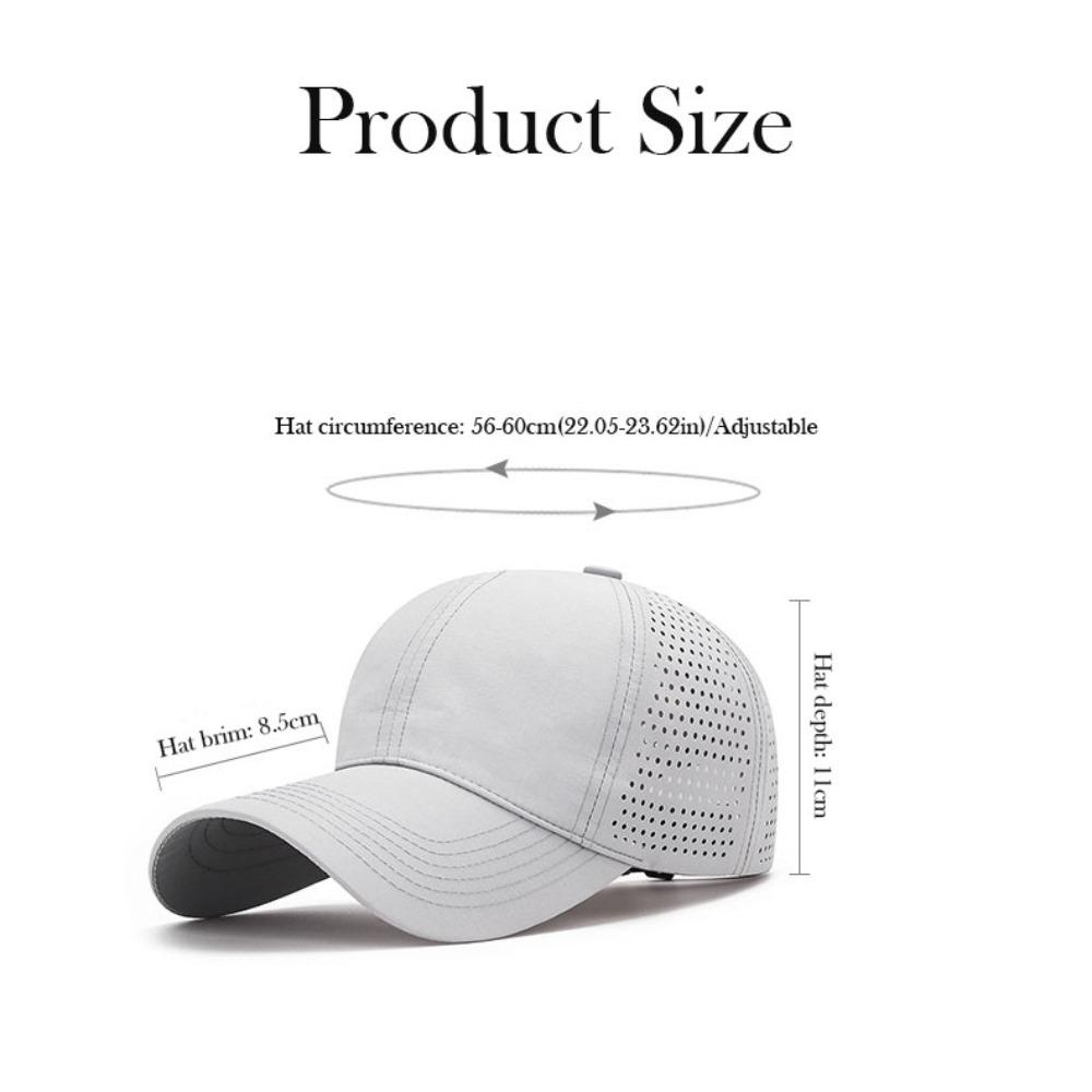 Breathable Baseball Cap Waterproof Sun Visor Cap Waterproof Quick Drying Cap  Unisex