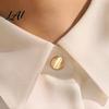 Safety Button Pin 2Pcs Faux Pearl Magnetic Clothes Button Fake Cat Eye Stone Brooch No Sew for Shirts Scarf Shawl Clothing Decorative
