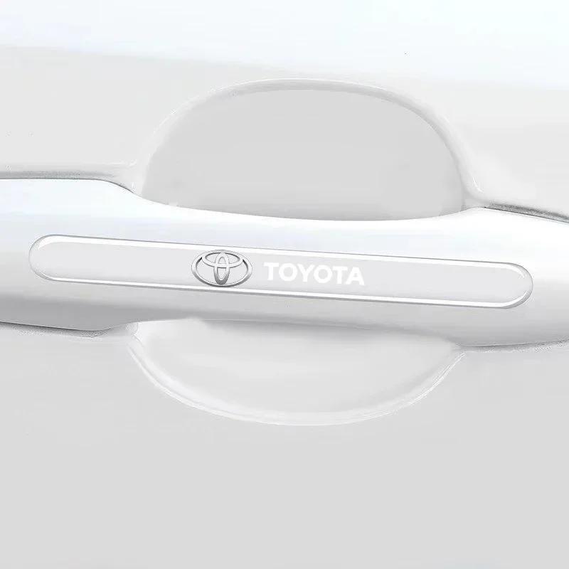 4 шт. Прозрачный протектор от столкновений для двери автомобиля, бампер, наклейка для Toyota Camry Corolla Yaris Chr Auris Avensis T25