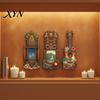 Tropical Home Decor 3Pcs Hawaiian Tiki Wooden Wall Hanging Sign, Surf Coastal Art, Surfing Themed Exquisite Plaque for Bar Patio & Holiday Gift Style