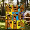 1 шт. Плед Scooby-Doo для улицы, легкий, фланелевый, мягкий и теплый, для всех сезонов, для улицы, кемпинга, гостиной, офиса, L1106017