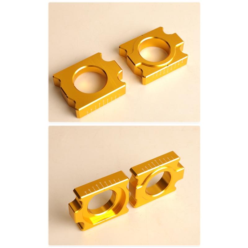 Axle Blocks Chain Adjuster for 690 790 950 990 1050 1090 1190 1290 Supermoto Super Adventure S 2pcs