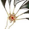 Gem Headwear Ethnic Dance Hair Stick Hairstyle Design Tool Peacock Feather Hairpin Hair Accessories