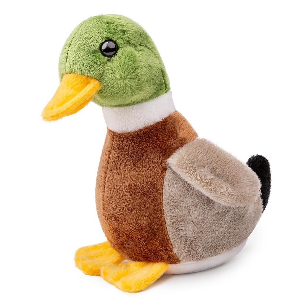 Lilizzhoumax Simulation Mallard Plush Toy Soft Duck Plush Toy Cute Fluffy Suitable for Boys and Girls Home Furniture Green Height 15CM