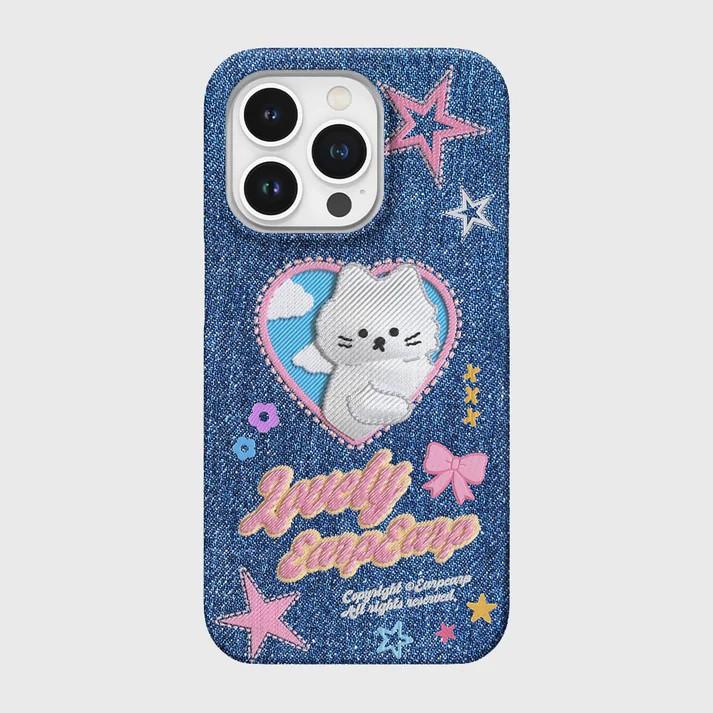 Роскошный корейский чехол-обнимашка Clmj Bear для iPhone 17 16 15 14 13 12 11 Pro Max X XS XR Plus Air, глянцевая пленка, жесткая поликарбонатная крышка