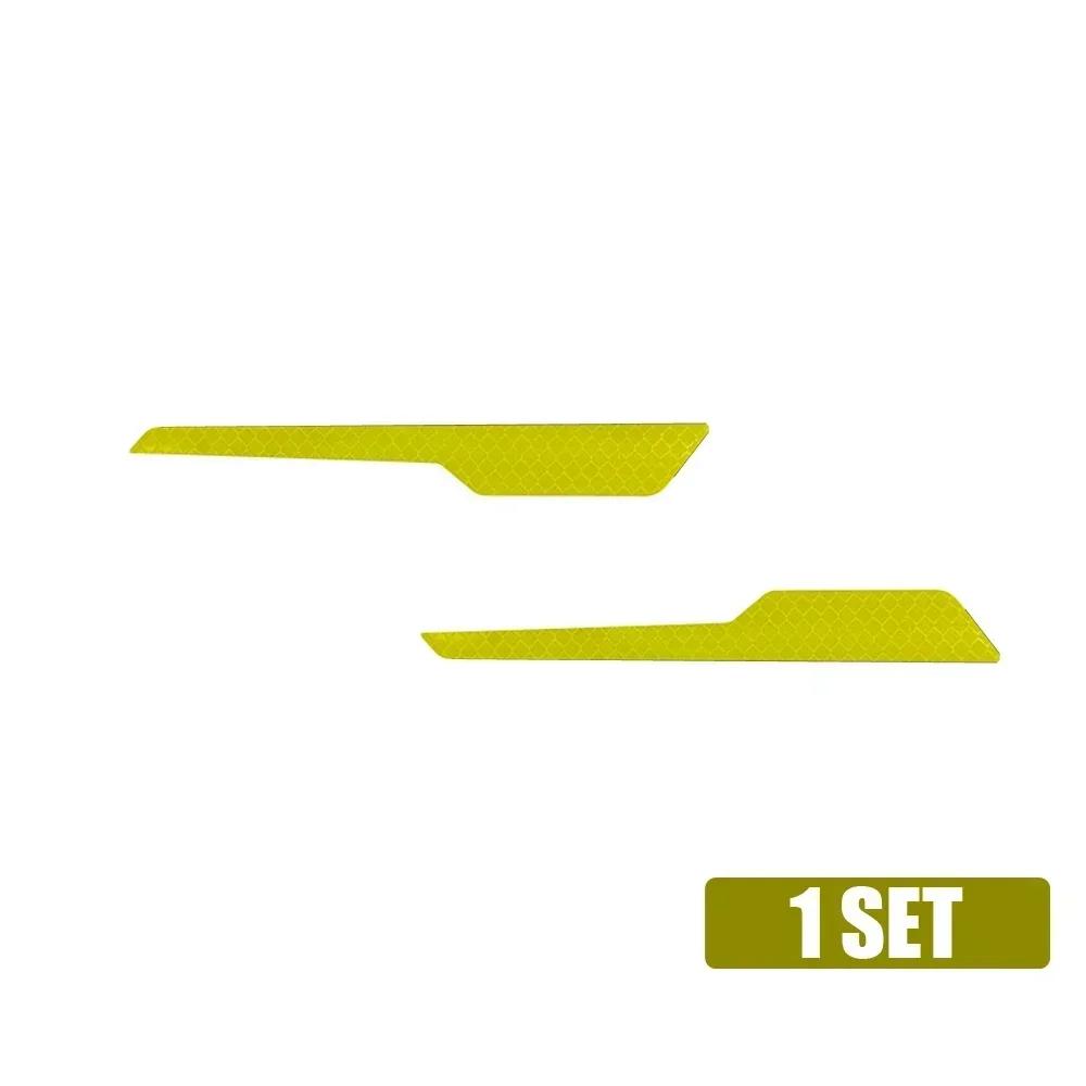 2 шт. светоотражающие предупреждающие наклейки на кузов автомобиля, наклейка на задний бампер автомобиля, светоотражающие полосы, декоративные аксессуары для экстерьера автомобиля