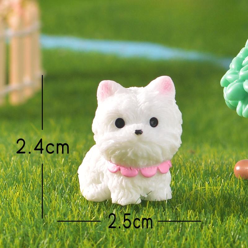 Micro-landscape Cute Mini Dog Samoyed Shih Tzu Handmade Accessory Small Ornaments