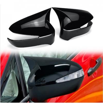 2 шт. Для Honda Civic 2006-2011 Глянцевая черная накладка на крышку бокового зеркала заднего вида