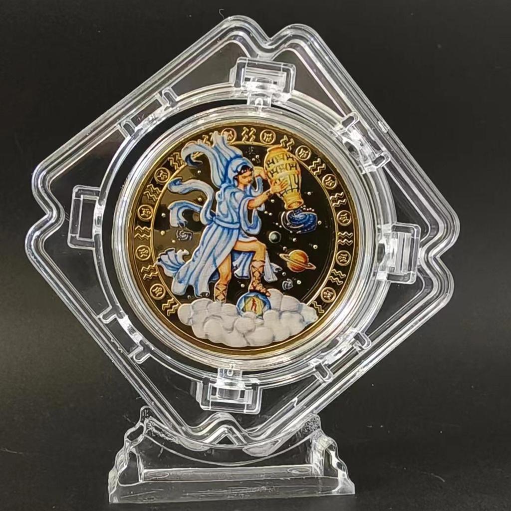 Позолоченный набор медальонов со знаками зодиака Скорпион, Близнецы и Весы