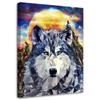 Canvas Print Wolf As Hand-painted