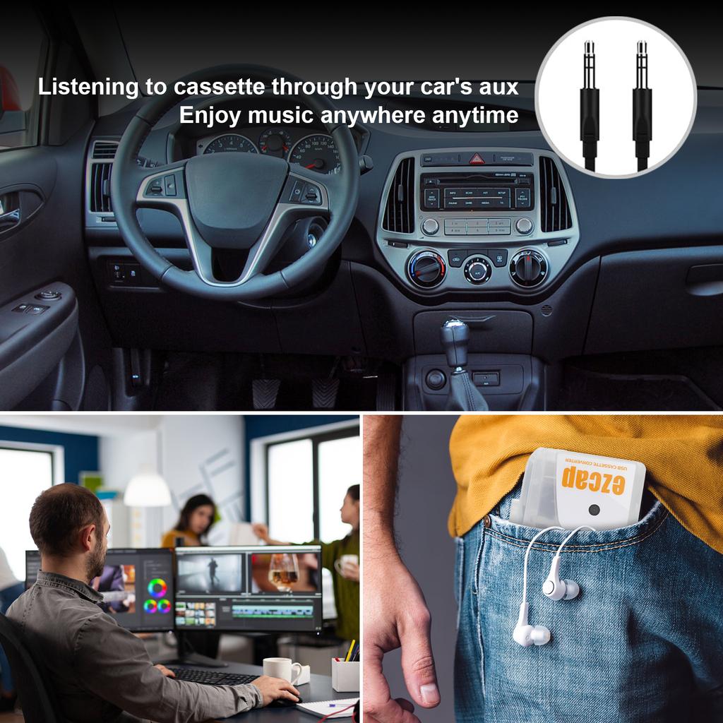 USB-кассетный плеер Walkman, стереокассета в MP3, конвертер аудиомузыкального рекордера в цифровой файл MP3