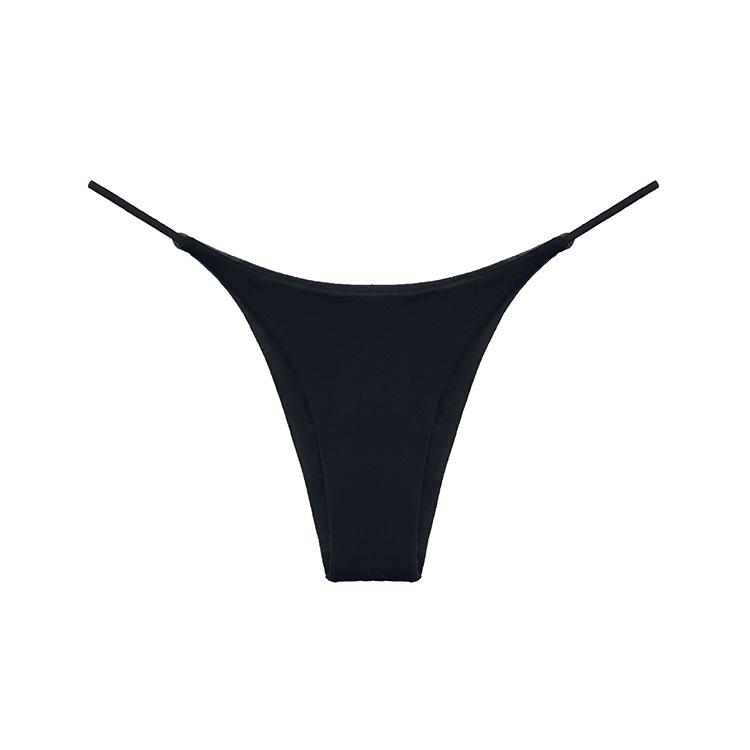 Трусы с двойным слоем бретелей, сексуальные трусы, брюки-стринги с низкой талией, хлопковые женские Т-образные трусики