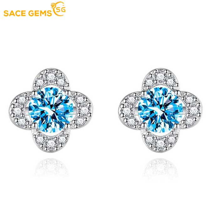 Sace Gems Классические серьги с цирконом из медного сплава для женщин, подарки на свадьбу