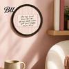 Wall Decor for Bathroom Retro Wooden Striped Decoration with Funny Slogan, Rustic Hanging Ornament, Decorative Frames Walls Round Mounted Art