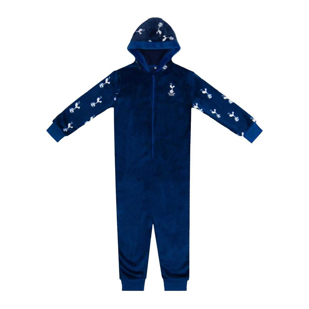 Tottenham Hotspur FC Childrens/Kids Crest Fleece All-In-One Nightwear