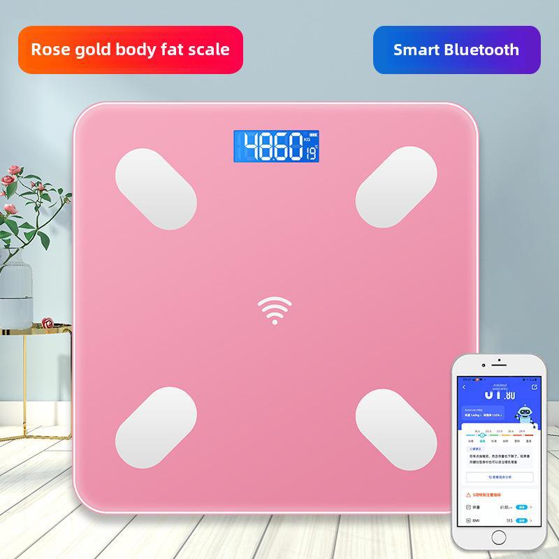 Перезаряжаемые Bluetooth-весы для измерения жира в организме: Точное электронное взвешивание для взрослых в домашних условиях