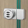 Keyless Combination Lock 3 Digital Code No punching Password Display Case Lock Buckle Locker Hardware Glass Cabinet Door Lock