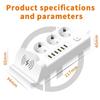 EU To EU Power Station – Multi-Outlet USB PD Strip with Built-in Charging Pad