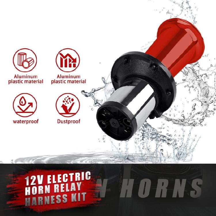 Автомобильные динамики 12 В 110 дБ Звуковой сигнал Автомобильный динамик Электрическая сирена Громкий пневматический сигнал