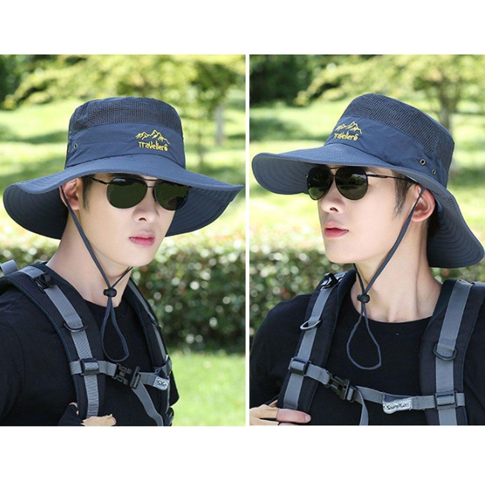 Складная широкополая дышащая кепка от солнца, панама, рыболовная кепка