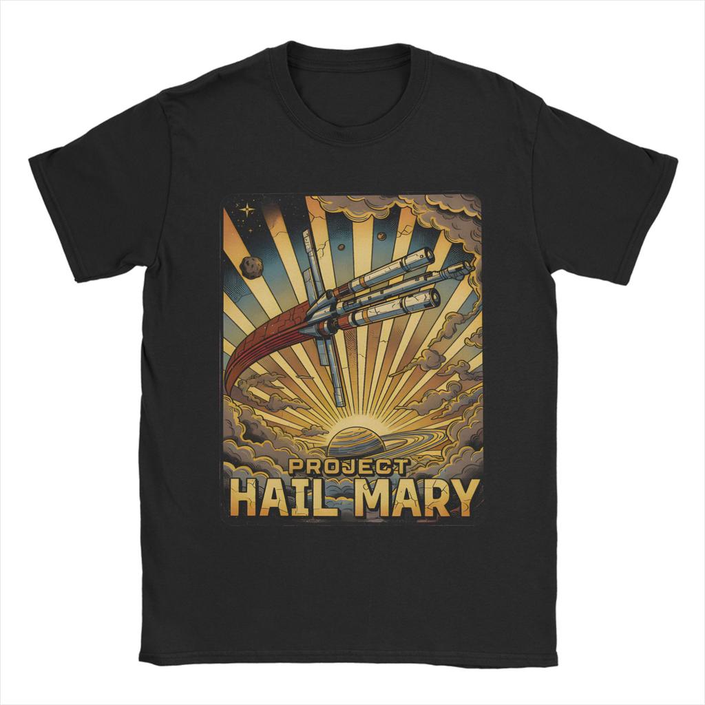 Unique Project Hail Mary La La Land TShirt For Unisex Unisex O Neck 100 Cotton T Shirts Short Sleeve Tees Printed Tops