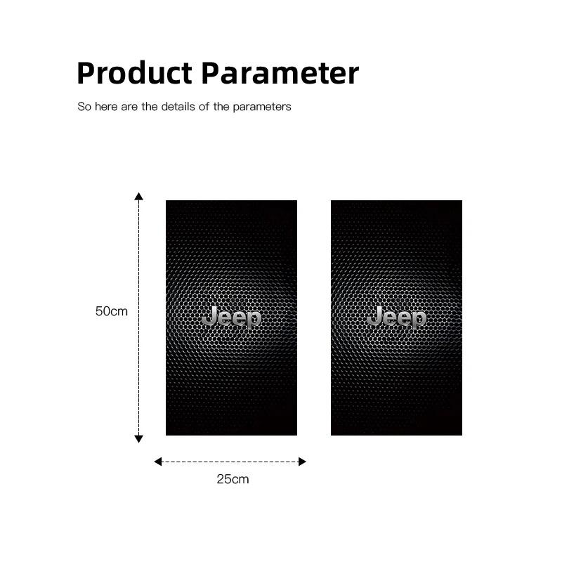 2Pcs Anti-Scratch Car Window Pillar Trim Film Logo Sticker for Jeep Renegade Wrangler JK Grand Cherokee Compass Car Accessories ALW1