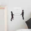 1Pc Self-Adhesive Switch Socket Stickers Funny Character Living Room Bedroom Removable Decorative Stickers