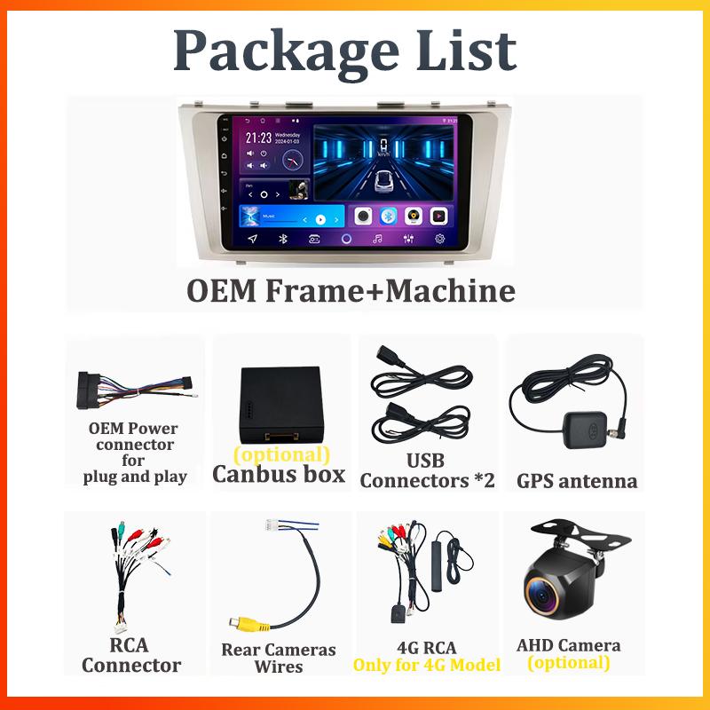 Android 14 для Toyota Camry 40 50 2006-2011 Автомобильный радиоплеер стерео головное устройство автомобильные мультимедийные интеллектуальные автомобильные системы без 2din