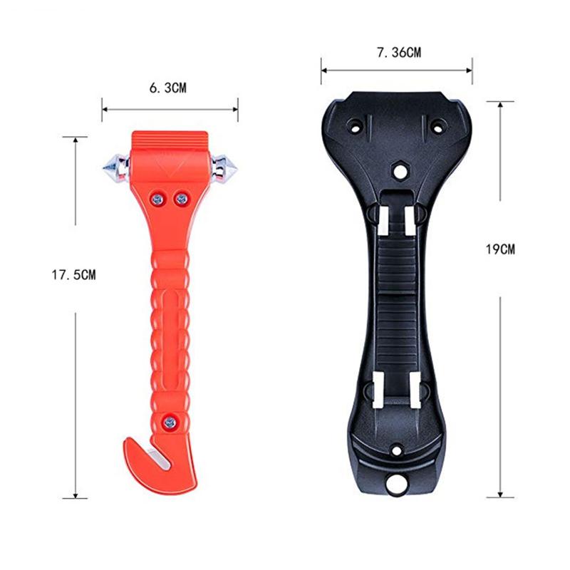 Новый молоток для выживания, кемпинг, вождение, автомобиль, резак для ремня безопасности, аварийный молоток для разбивания оконного стекла КРАСНЫЙ