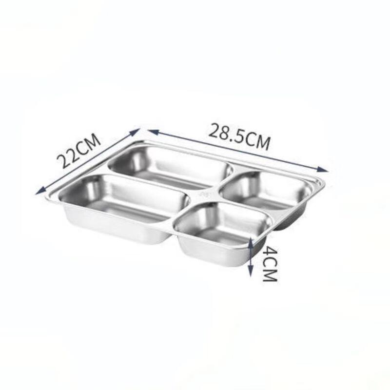 Anmu 304 Stainless Steel 5-Compartment Lunchbox with Lid