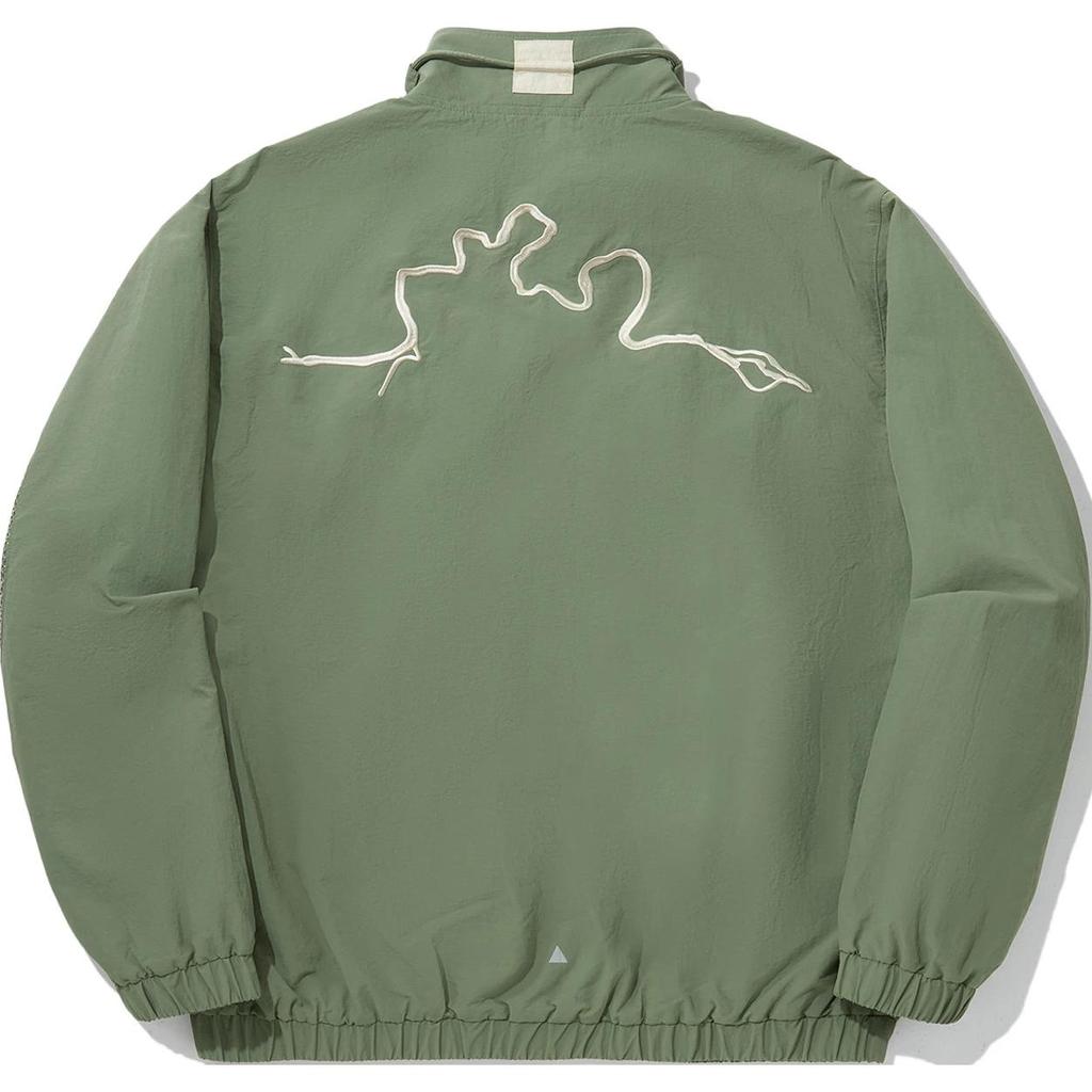 Li Ning Outdoor Series Solid Color Zip-Up Stand Collar Breathable Cardigan Jacket Unisex Jacket Military-Green AFDUC87-2