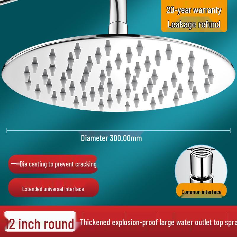 Насадка для душа с эффектом тропического дождя из нержавеющей стали 304 для домашних ванных комнат