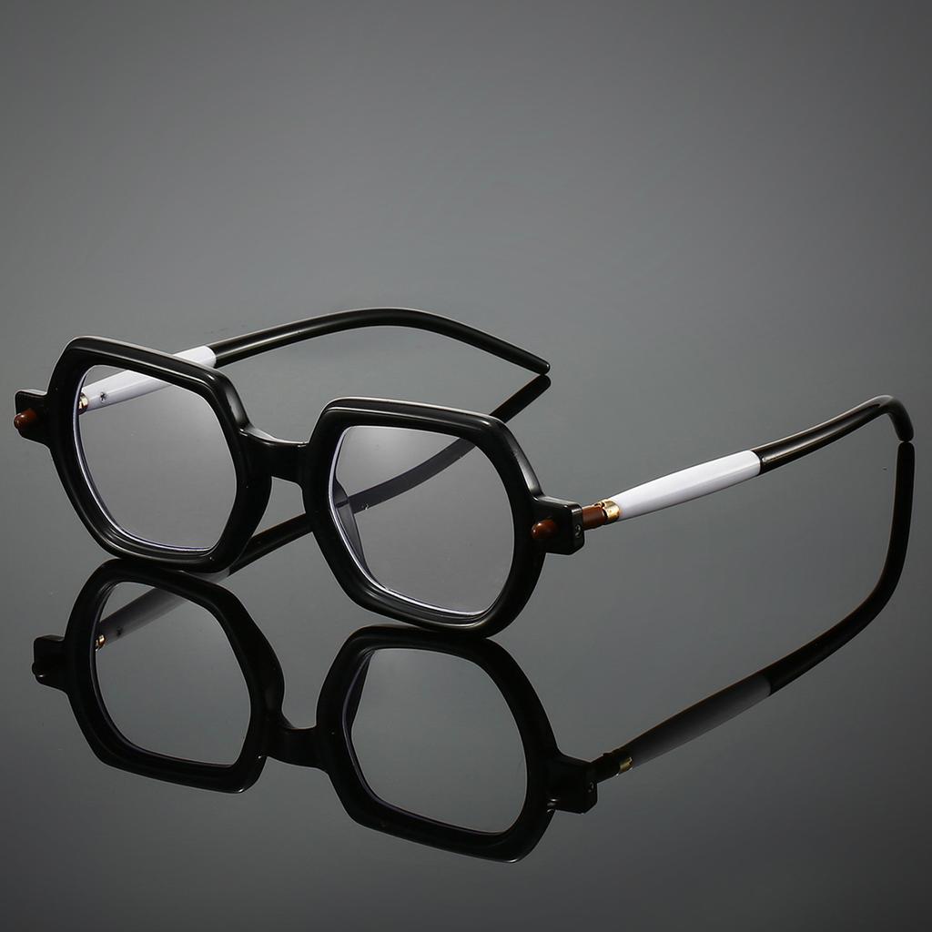 Vintage Polygon Optical Frames Men Fashion Blue Light Blocking Glasses Women Trendy Luxury Brand Design Eyeglasses