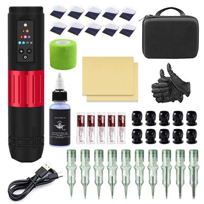 Набор тату-машинок, полная беспроводная ручка для татуировки, секущая линия, запотевание, профессиональный набор для татуировки