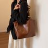 Commuting Tote Bag, Soft Leather, Niche, High-quality, Fashionable, Large-capacity Tote Women's Bag for Classes