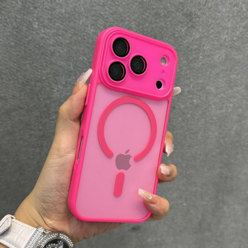 Luxury Magnetic Matte Translucent Case For 17 16 15 14 13 12 11 Pro Max 16Pro 17Pro for Magsafe Mag Safe Wireless Covers