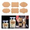 Kraft Label Stickers Writable Gift Labels, 300PCS Self-Adhesive Brown Labels for Essential Oil Bottle, Jars, Food Storage or Gif