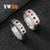 Titanium Steel Rotatable Playing Card Ring - Men's Hip-hop Decompression Jewelry