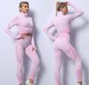 Women's Tracksuit Seamless Women Yoga Set Workout Sportswear Gym Clothing Fitness Long Sleeve Sports Suits