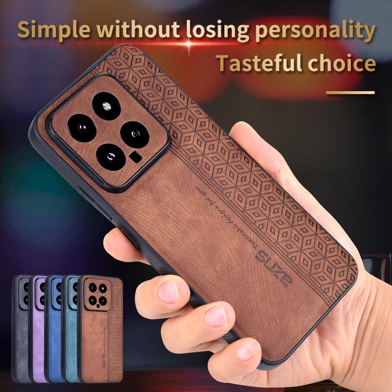 Для Xiaomi 14 5G Чехлы для телефонов Задняя крышка Кожа Ударопрочный Fundas Для Xiaomi 14 Coque Capa Bumper