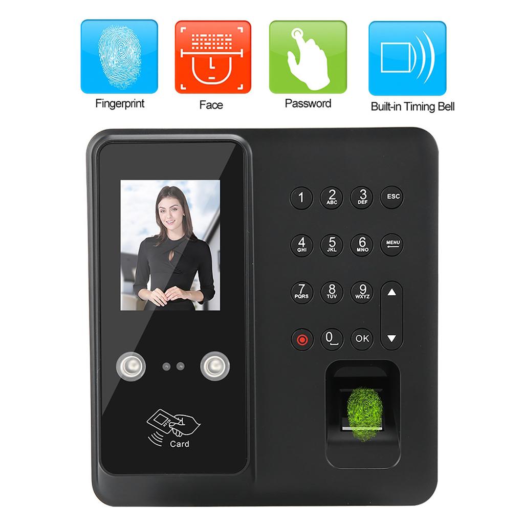 2.8-дюймовый TFT TCP/IP 125 кГц считыватель отпечатков пальцев RFID-карта пароль учет рабочего времени