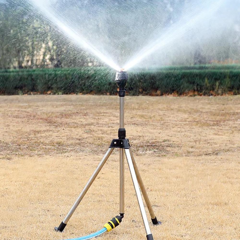 Adjustable Range Tripod Sprinkler Telescopic Rotating Sprayer  Horticultural
