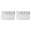 Контейнер Marna GOOD LOCK Широкий Короткий для хранения K762W, Белый, (Набор 2)