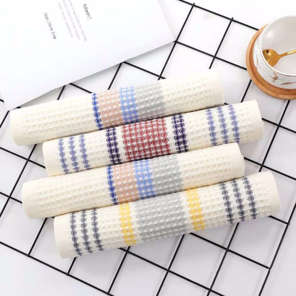 Waffle Dishtowel Hotel Household Cleaning Cloth Face Towel Hand Towel Washcloth Handkerchief