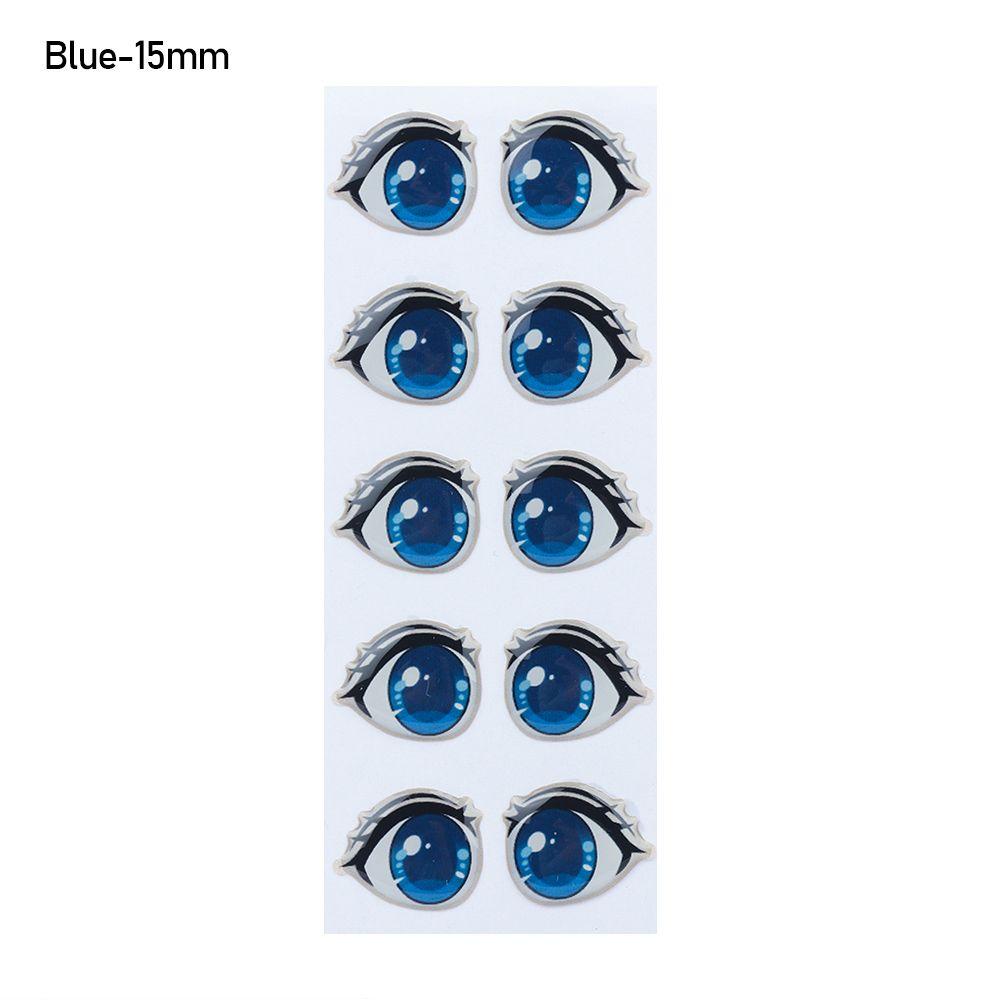 Стеклянные кристаллы Наклейки Лицо Орган Пастер Мультфильм Глаза Наклейки Аниме Фигурка Кукла Глаза Чипы Бумага