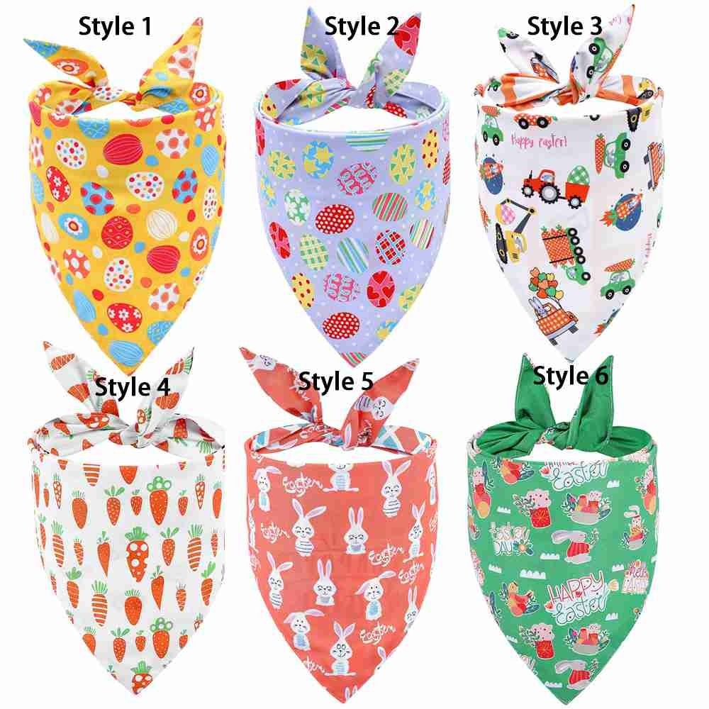 Моющийся двусторонний кошачий шарф на День Святого Валентина, бандана для собак, нагрудники для домашних животных, шейный платок