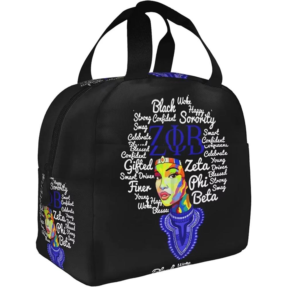 Zeta Phi Beta термосумка для ланча портативная изолированная сумка-тоут для путешествий пляж пикник работа сестры атрибутика подарки